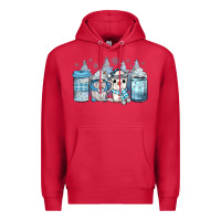 Cardinal winter coffee Premium Hoodie - JahusDesignShop