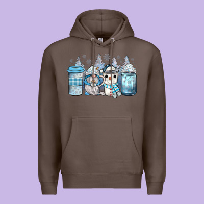 Winter Coffee Premium Hoodie Designed By Jahusdesignshop