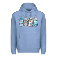 Colony Blue winter coffee Premium Hoodie - JahusDesignShop