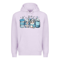 Lilac winter coffee Premium Hoodie - JahusDesignShop