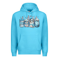 Ocean Blue winter coffee Premium Hoodie - JahusDesignShop