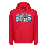 Red winter coffee Premium Hoodie - JahusDesignShop