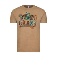 Vintage Coffee rodeo crazy bucking bronco cowboy Vintage Tee - Artiststas