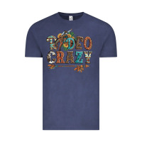 Vintage Denim rodeo crazy bucking bronco cowboy Vintage Tee - Artiststas