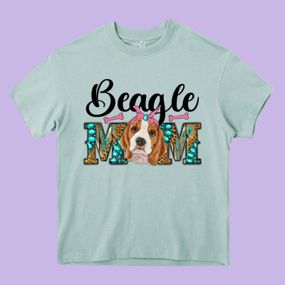 Western Beagle Mom Heavy Core Tee Designed By Ranaportraitstore