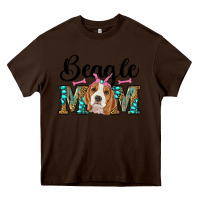 Chocolate Brown western beagle mom Heavy Core Tee - RanaPortraitStore