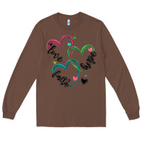 Chestnut faith hope love Long Sleeve Tee - MaliasSmallBusiness