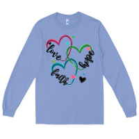 Colony Blue faith hope love Long Sleeve Tee - MaliasSmallBusiness