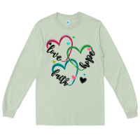Matcha faith hope love Long Sleeve Tee - MaliasSmallBusiness
