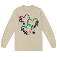 Mushroom faith hope love Long Sleeve Tee - MaliasSmallBusiness