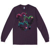 Plum faith hope love Long Sleeve Tee - MaliasSmallBusiness