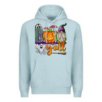 Blue Mist Boo Y'all Premium Hoodie - texasbilliewilder