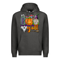 Charcoal Heather Boo Y'all Premium Hoodie - texasbilliewilder