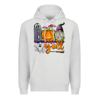 Dove Grey Boo Y'all Premium Hoodie - texasbilliewilder