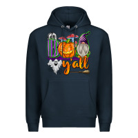 Navy Boo Y'all Premium Hoodie - texasbilliewilder