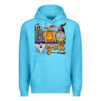 Ocean Blue Boo Y'all Premium Hoodie - texasbilliewilder