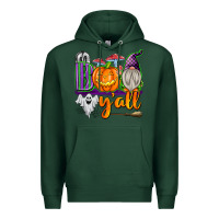 Sports Green Boo Y'all Premium Hoodie - texasbilliewilder