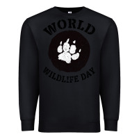 Black World Wildlife Day Premium Sweatshirt - Bettercallsaul