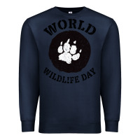 Navy World Wildlife Day Premium Sweatshirt - Bettercallsaul