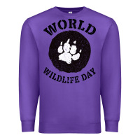 Purple World Wildlife Day Premium Sweatshirt - Bettercallsaul