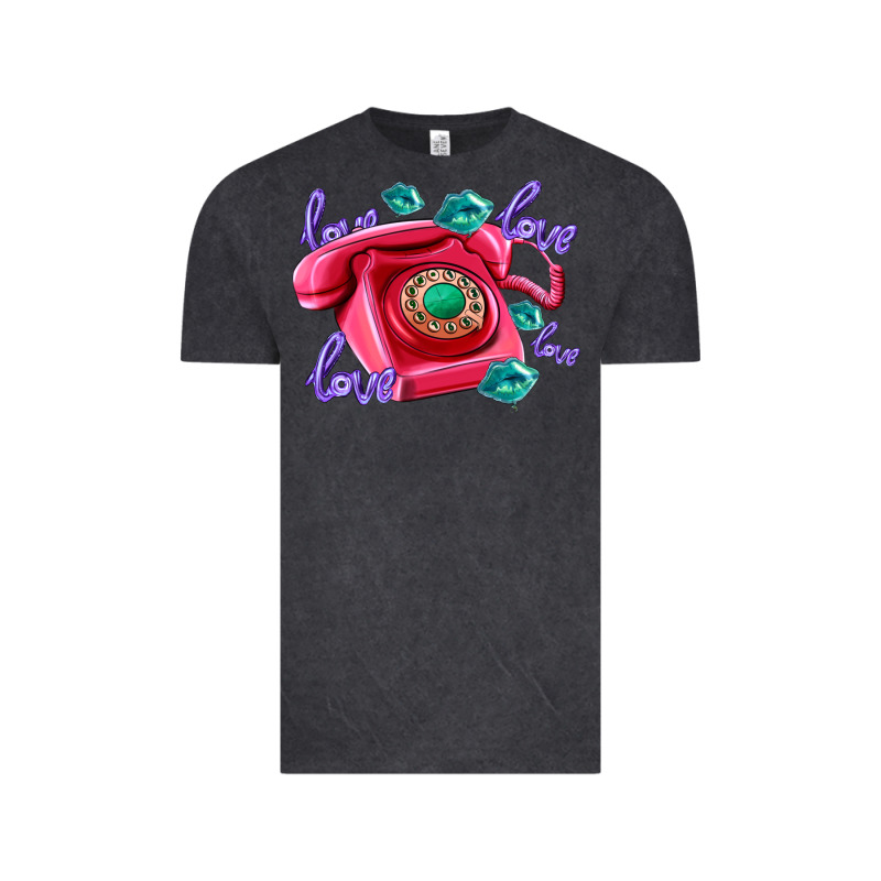 Love Balloons And Pink Valentines Telephone Vintage Tee by AdoDesignShop | Teevron
