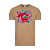 Vintage Coffee love balloons and pink valentines telephone Vintage Tee - AdoDesignShop