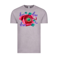 Vintage Zinc love balloons and pink valentines telephone Vintage Tee - AdoDesignShop