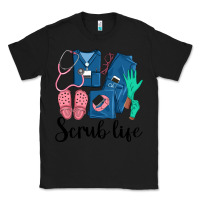 Black Scrub Life Nurse Classic Tee - LillyAllenDesigns