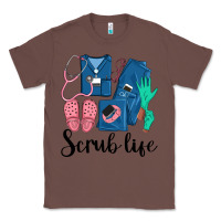 Chestnut Scrub Life Nurse Classic Tee - LillyAllenDesigns