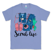 Colony Blue Scrub Life Nurse Classic Tee - LillyAllenDesigns