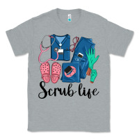 Heather Grey Scrub Life Nurse Classic Tee - LillyAllenDesigns