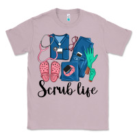 Lilac Scrub Life Nurse Classic Tee - LillyAllenDesigns