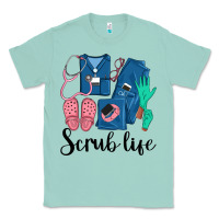Seafoam Scrub Life Nurse Classic Tee - LillyAllenDesigns