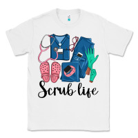 White Scrub Life Nurse Classic Tee - LillyAllenDesigns