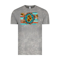 Cloud Rock gemstone sunflower background Vintage Tee - AdoDesignShop
