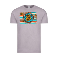 Vintage Zinc gemstone sunflower background Vintage Tee - AdoDesignShop