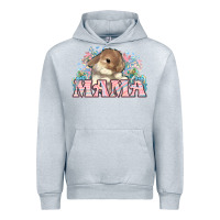 Heather Grey Easter Bunny Mama  mother's day Urban Hoodie - HowdyJamesFarm