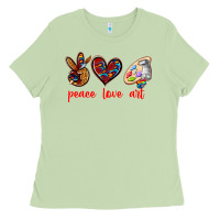 Matcha peace love art Ladies Tee - texasbilliewilder