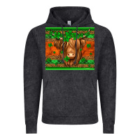 Vintage Black st patricks day long haired cow Vintage Hoodie - Jasminsmagicworld