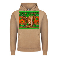 Vintage Coffee st patricks day long haired cow Vintage Hoodie - Jasminsmagicworld