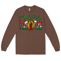Chestnut mexican mom our lady of guadalupe leopard Long Sleeve Tee - JahusDesignShop