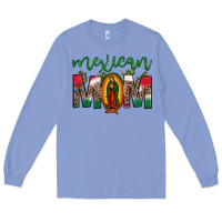 Colony Blue mexican mom our lady of guadalupe leopard Long Sleeve Tee - JahusDesignShop