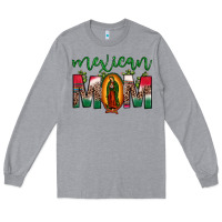 Heather Grey mexican mom our lady of guadalupe leopard Long Sleeve Tee - JahusDesignShop