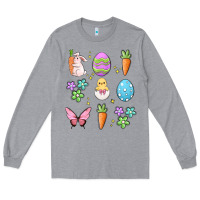 Heather Grey easter elementary Long Sleeve Tee - MaliasSmallBusiness