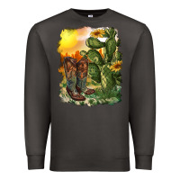Smoke western boots with cactus and desert Premium Sweatshirt - RanaPortraitStore