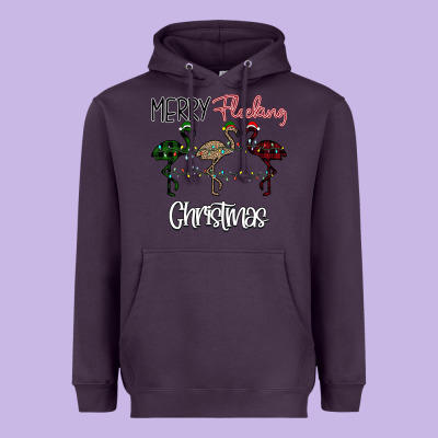 Merry Flocking Christmas Heavyweight Hoodie Designed By Bettercallsaul