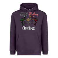 Plum Merry Flocking Christmas Heavyweight Hoodie - Bettercallsaul