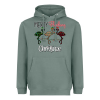 Sage Merry Flocking Christmas Heavyweight Hoodie - Bettercallsaul