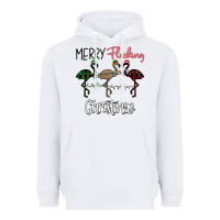 White Merry Flocking Christmas Heavyweight Hoodie - Bettercallsaul
