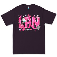 Plum Breast Cancer LPN Licensed Practical Nurse Premium Tee - texasbilliewilder
